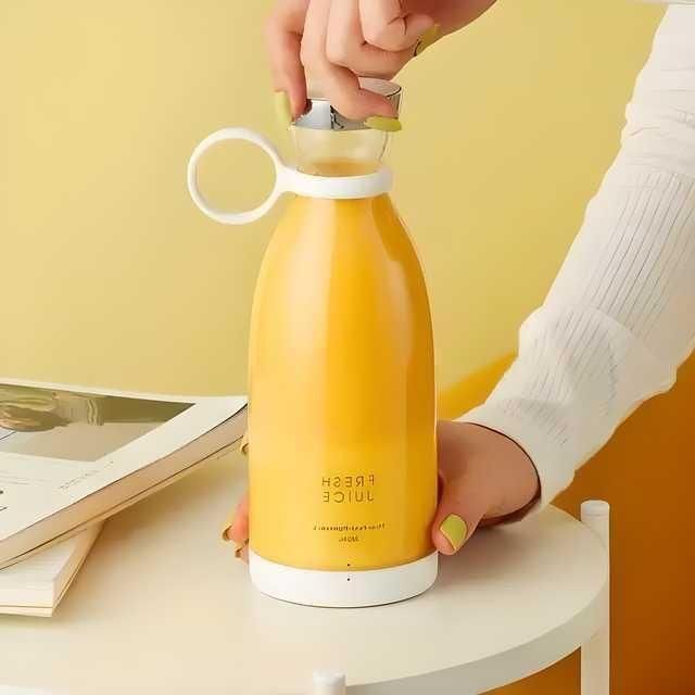 380ml Personal Smoothie Maker – Portable Electric Juicer Bottle for Travel