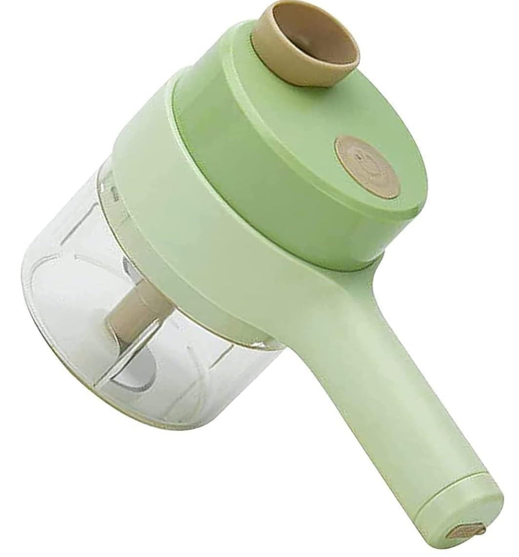 Chop, Slice & Dice Faster – 4-in-1 Portable Electric Vegetable Cutter