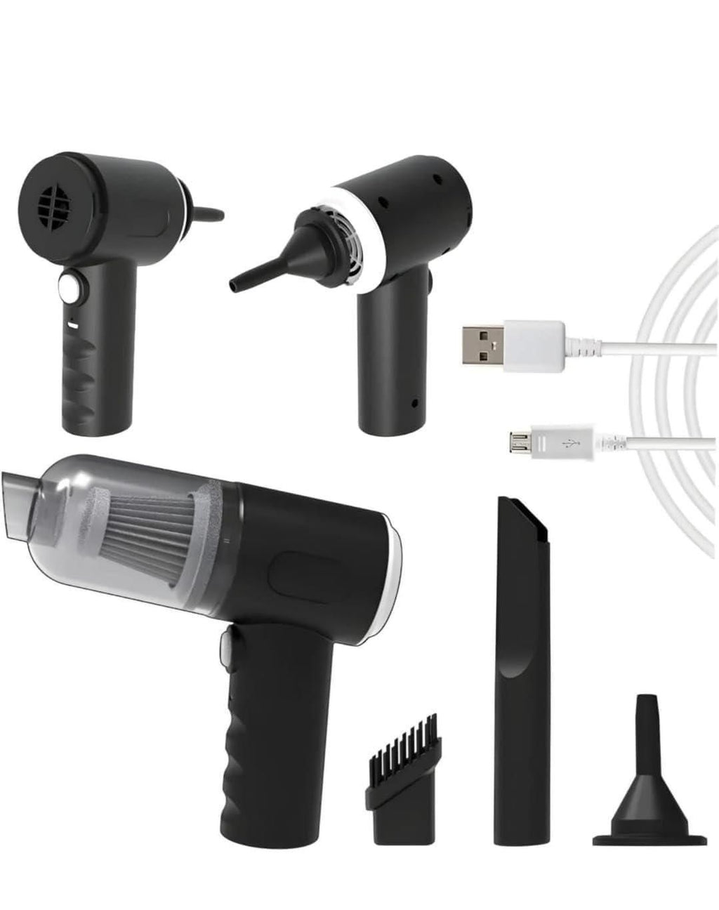 High-Power Wireless Deep Cleaner – Suction & Blower for Home & Car