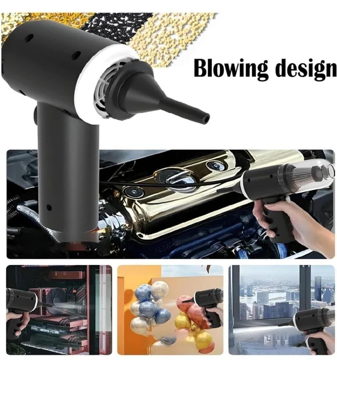 High-Power Wireless Deep Cleaner – Suction & Blower for Home & Car