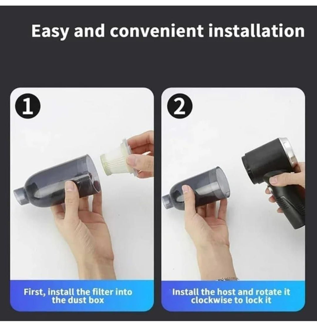 High-Power Wireless Deep Cleaner – Suction & Blower for Home & Car