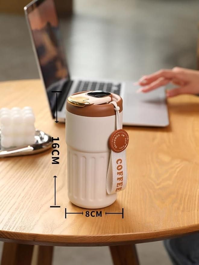 Smart Temperature Display Coffee Mug – 420ml Insulated Travel Tumbler