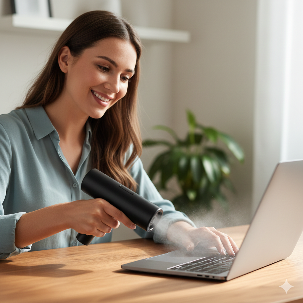 High-Power Wireless Deep Cleaner – Suction & Blower for Home & Car